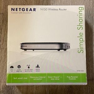 Netgear Wireless Router N150 WNR1000, Ethernet port Smart Wizard installation CD